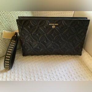 NWT Michael Kors Quilted Clutch